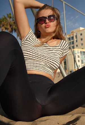 18 year old beauty uncovers her big tits before losing her virginity